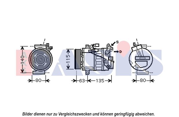 AKS DASIS Kompressori, ilmastointilaite 852608N